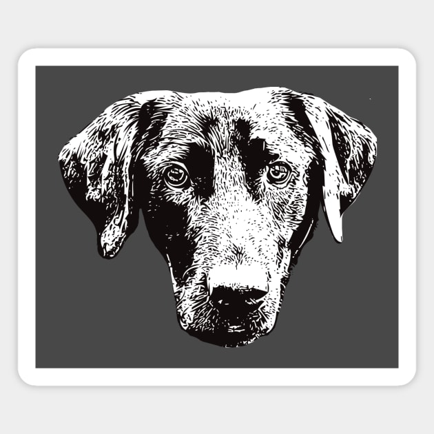 Black Labrador - Lab Christmas Gifts Magnet by DoggyStyles